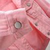 Women Coat Solid Color Slim Fit Close-fitting Young Style Wear-resistant Half Sleeve Buttons Single-breasted Easy to Match Women Jacket Female Clothes