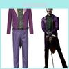 Authentic Mortal Kombat 11 Joker Cosplay Costume Set Purple Halloween Outfit For Heath Ledger Joker Fans