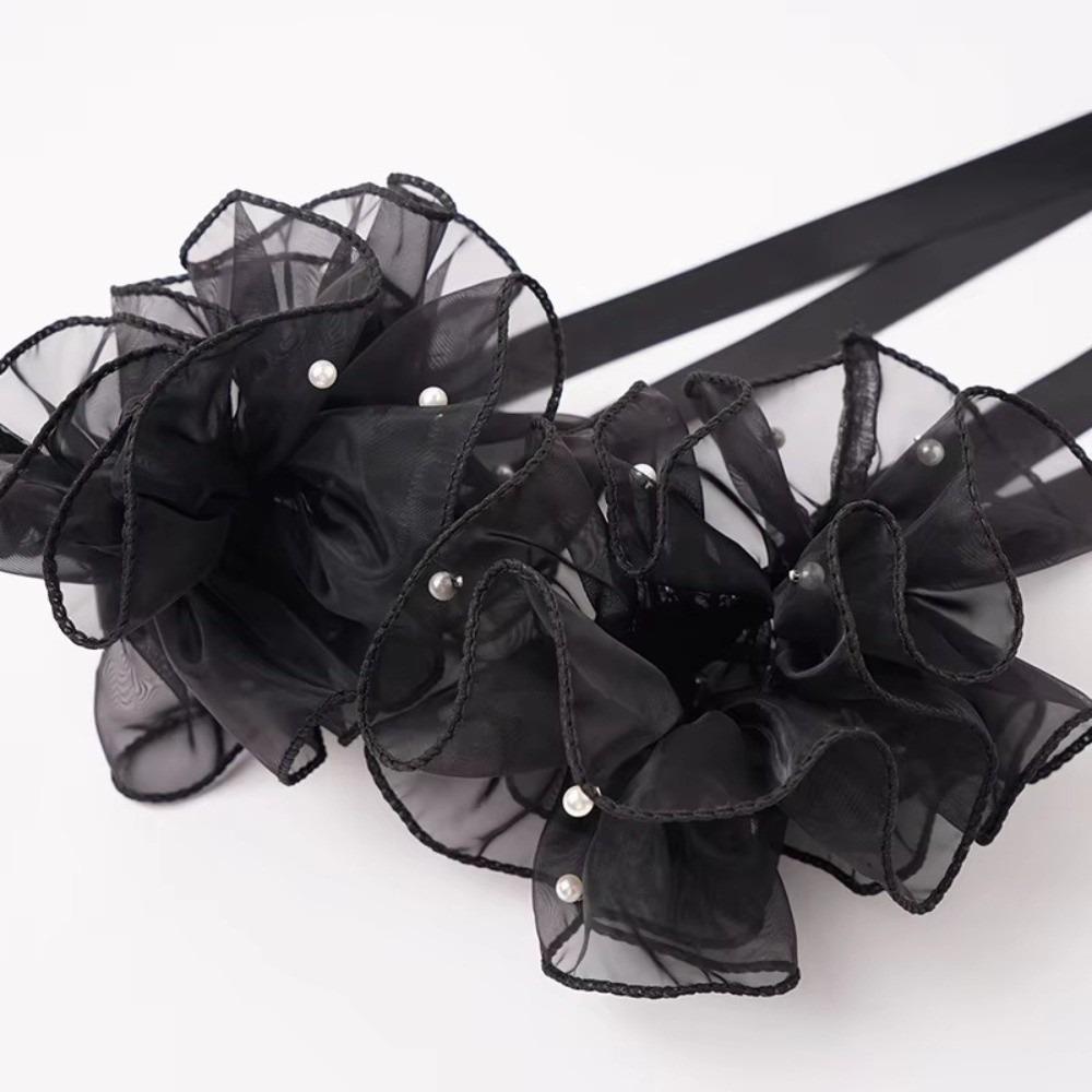 Рукав для танца Наручные ремешки Стерео Цветок Современный танец Рукав Плавающие рукава Вальс чёрный