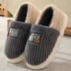 Winter Cotton Slippers Men's Bag and Warm Home Couple Indoor Anti Slip Thick Sole Dormitory Cartoon Hairy Shoes Women