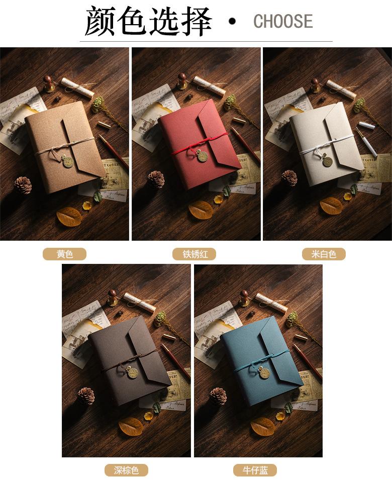 Adhesive PU Surface Photo Album DIY Scrapbooking Photo Albums Couple Baby Growth Commemorative Album Home Decor