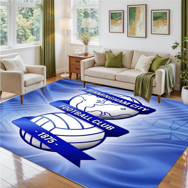 Birmingham City Design Crystal Velvet Rug Soft Decorative Mat for Bedroom Entrance