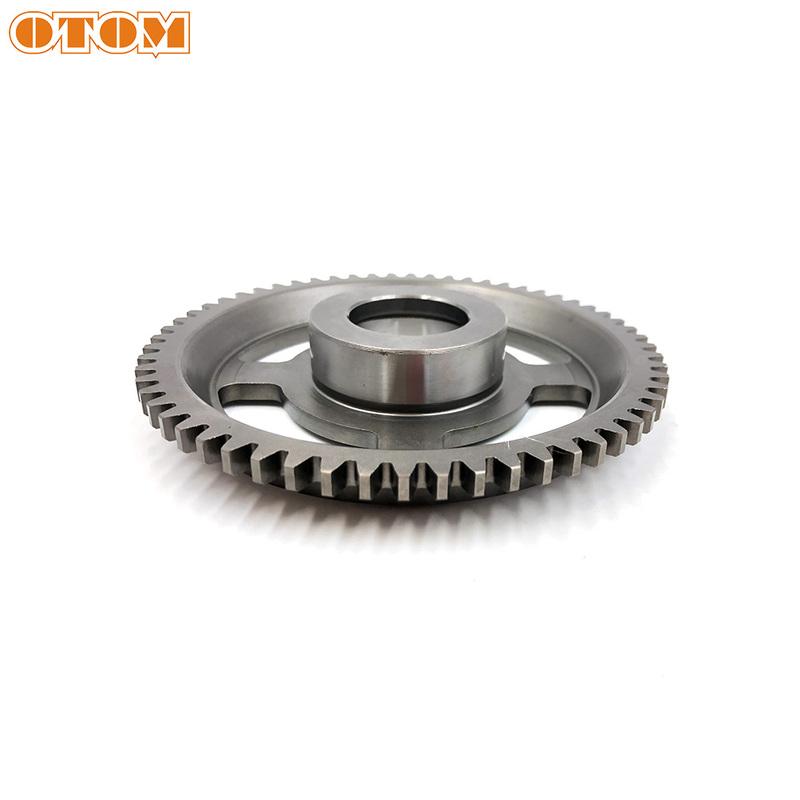 OTOM Motorcycle Electric Starter Clutch Gear Assy Starter Dual Sprocket Needle Bearing Shaft For YAMAHA DT230 MT250 Motocross