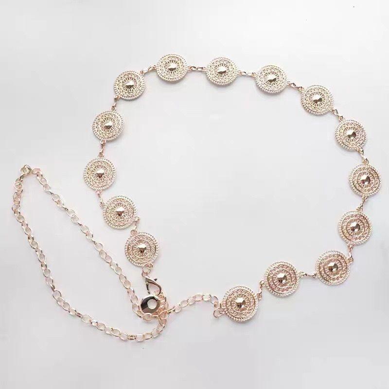 Elegant Vintage Metal Waist Chain Accessory Stylish Design For Skirts And Outfits