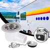 Drain Stopper Stainless Steel Replacement Sink Waste Drain Plug For Motorhome RV Boat Kitchen Bathroom Outdoor Camping Road Trip