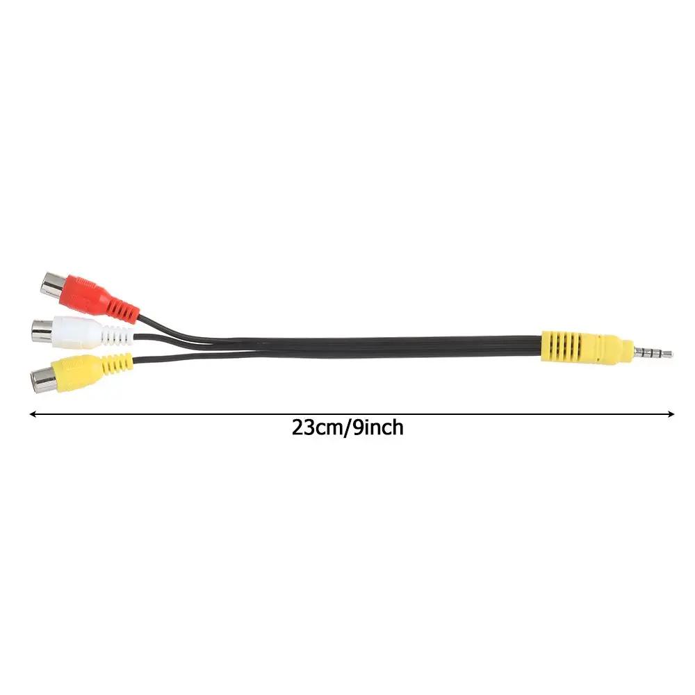 3,5mm na 3 RCA kabel Video komponentní AV adaptér kabel pro TCL TV 3,5mm na RCA Červený Bílý a Žlutý Samice Video kabel TV Set