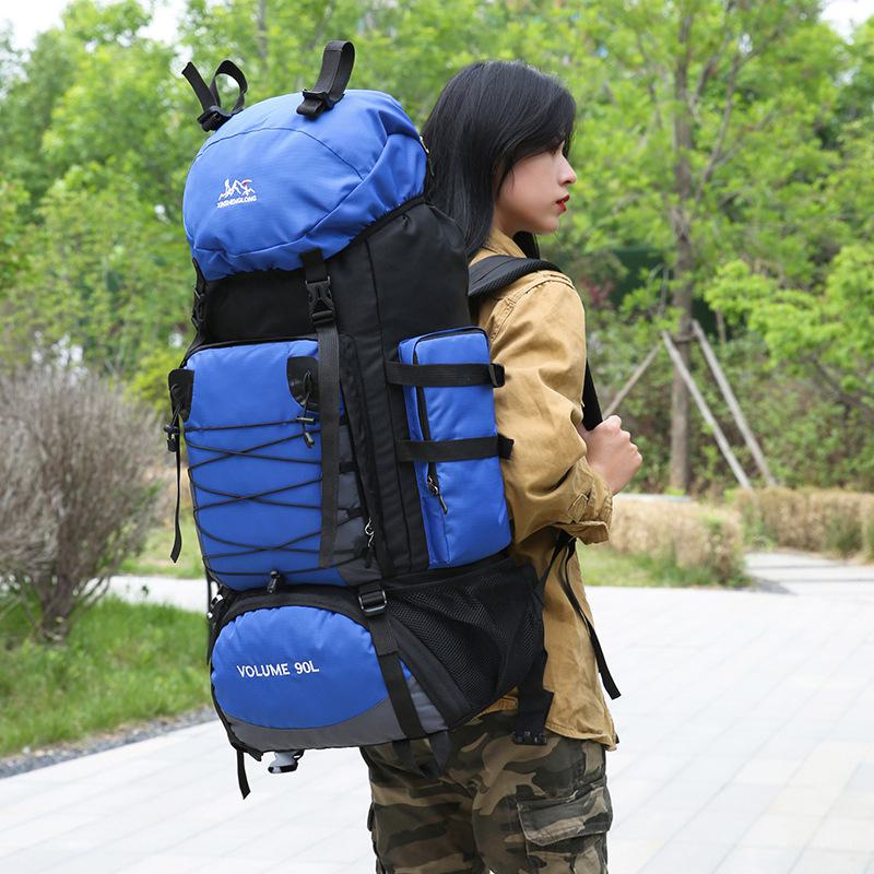 Waterproof 90L Large Capacity Travel Backpack for Outdoor Sports, Mountaineering, Camping, and Hiking
