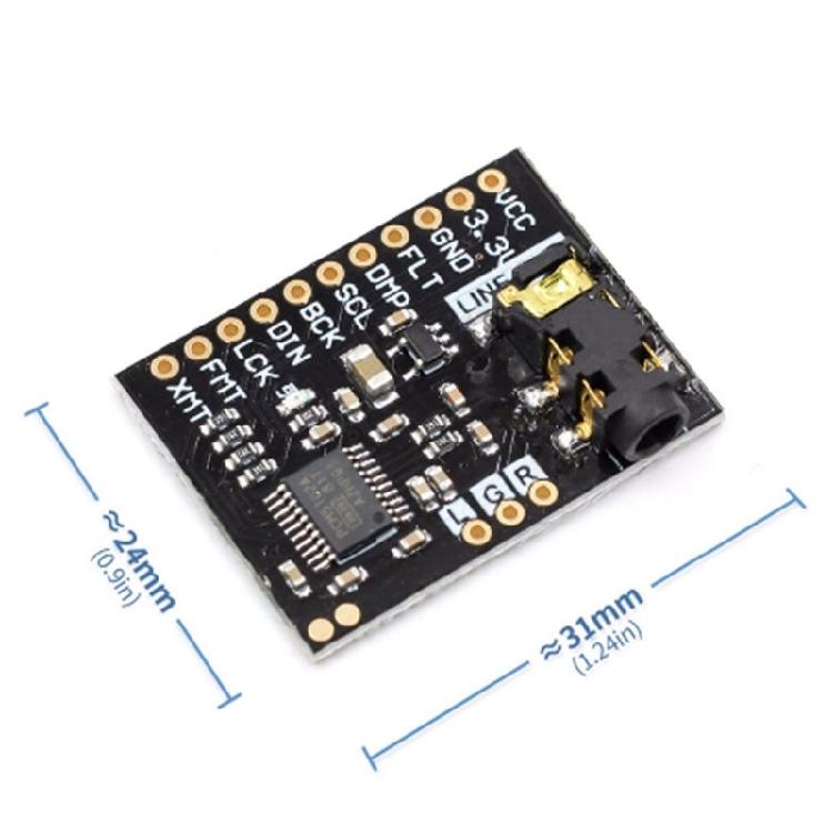 PCM5102A Sound Card Module Board Digital PCM5102A Sound Board Voice Module Stereo Sound Card with 3.5mm Output