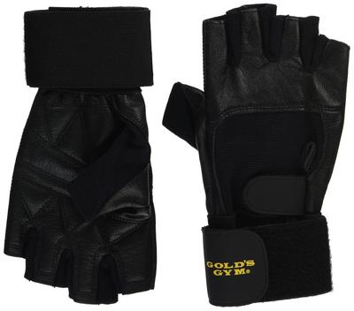 GYM EX Ultima Leather Gloves G3433 Medium Black GOLD'S Men's (approx. 22cm)