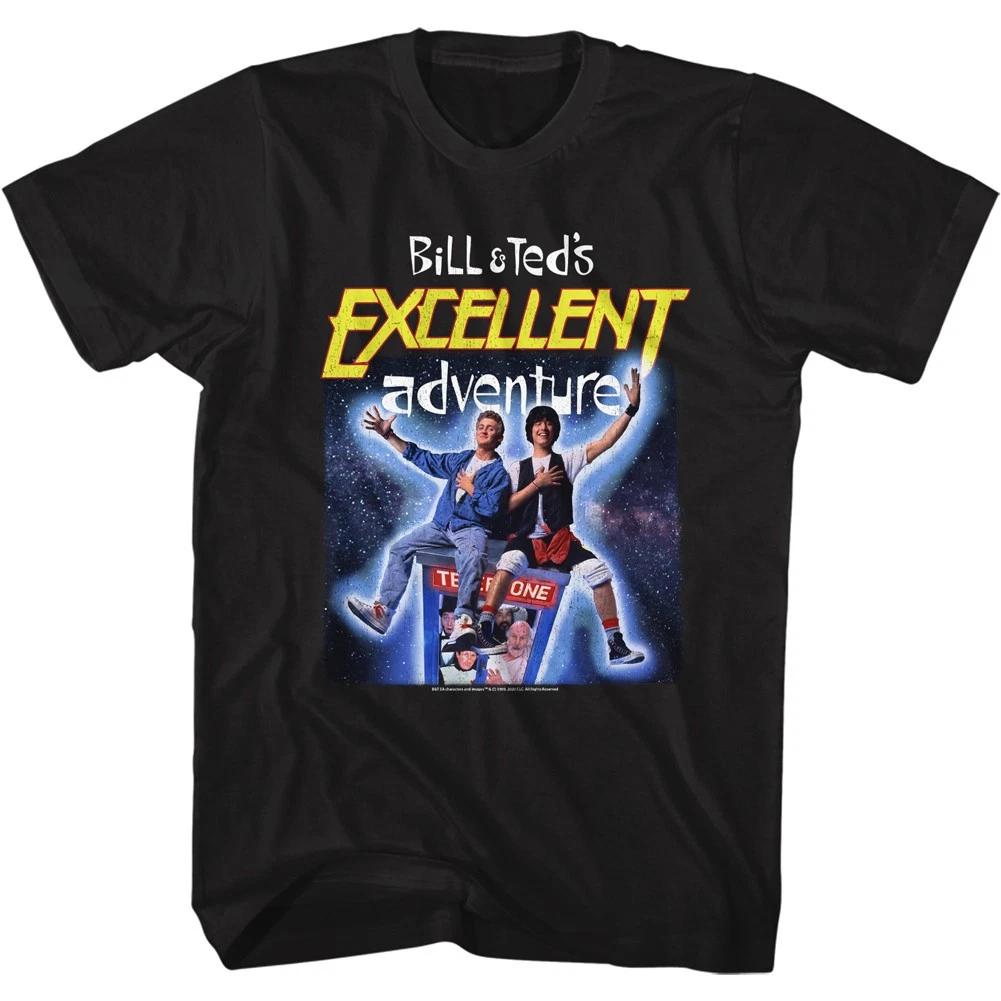 

Bill & Ted s Excellent Adventure Movie Sitting On Phone Booth Men s T shirt 4XL