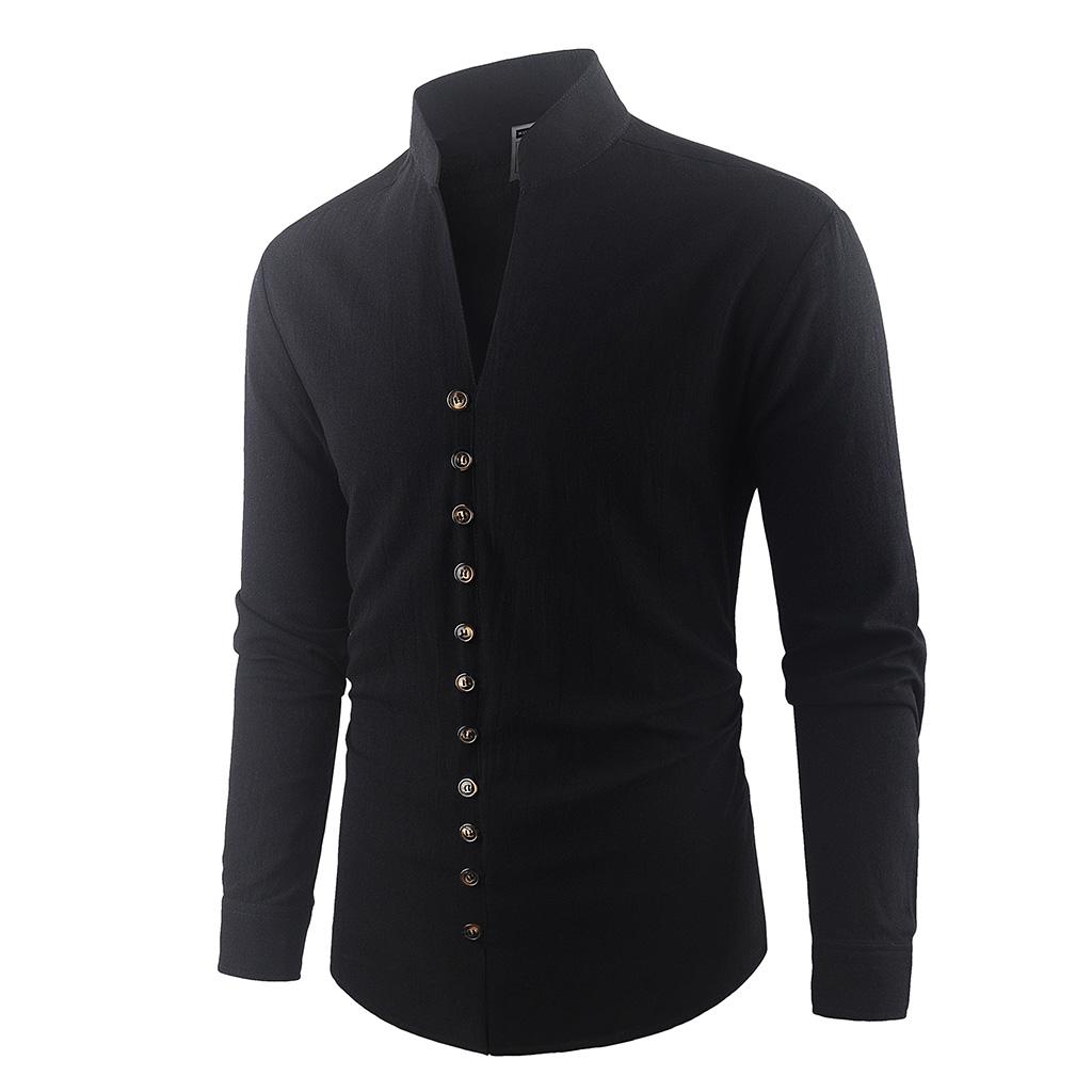 Herrenhemden Lässige Button-Down-Hemden Baumwollhemden Langarmhemden Businesshemden Hemden für Herren Arbeitshemden Hemden Lässige Hemden