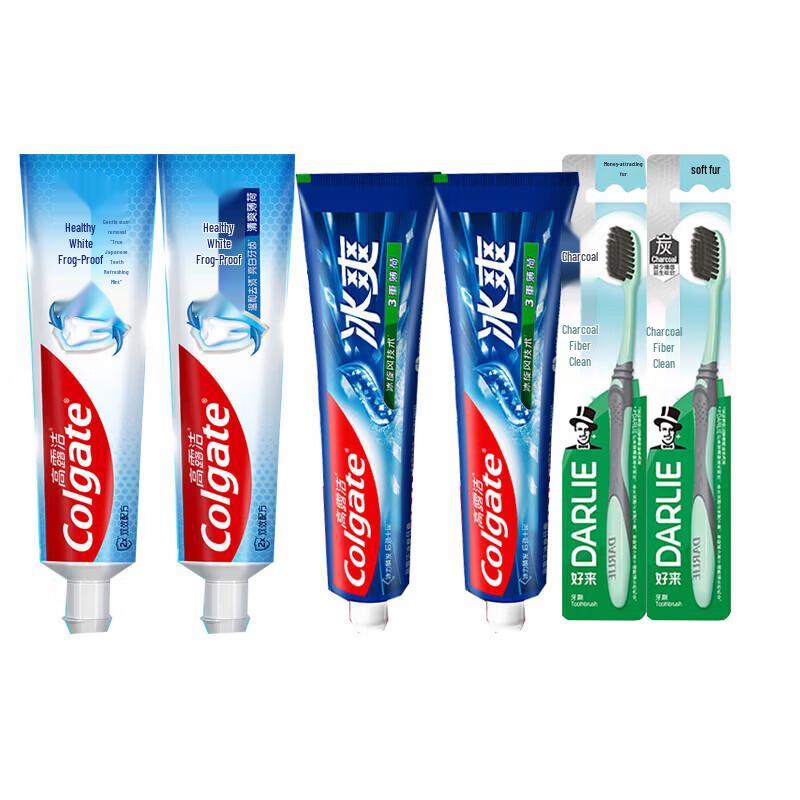 

Colgate Whitening & Mint Toothpaste Set with Toothbrushes