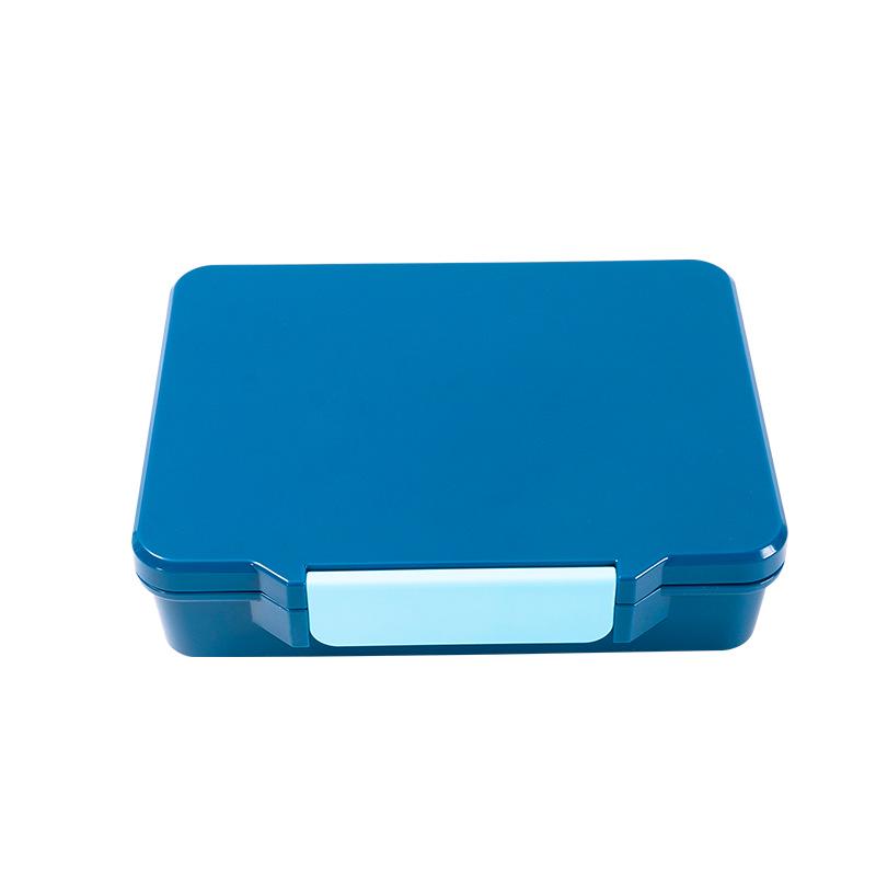 Large Capacity Food-Grade PP Bento Box with Cutlery - Cartoon Design for Students and Kids