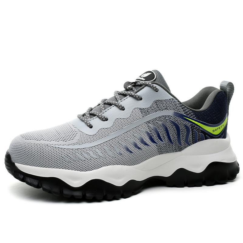 Safety Footwear Men Work Boots Lightweight Sneakers Puncture-Proof Work Shoes Indestructible Male Steel Toe Sport Shoes