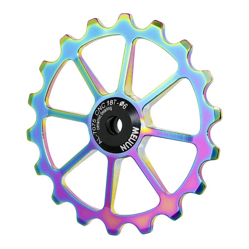LiShi 17T Seven-Color Ceramic Bicycle Guide Wheel
