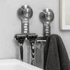 No drilling Shaver Storage Rack Stainless Steel Shaver Hanging Rack Shower Wall Hook  Bathroom