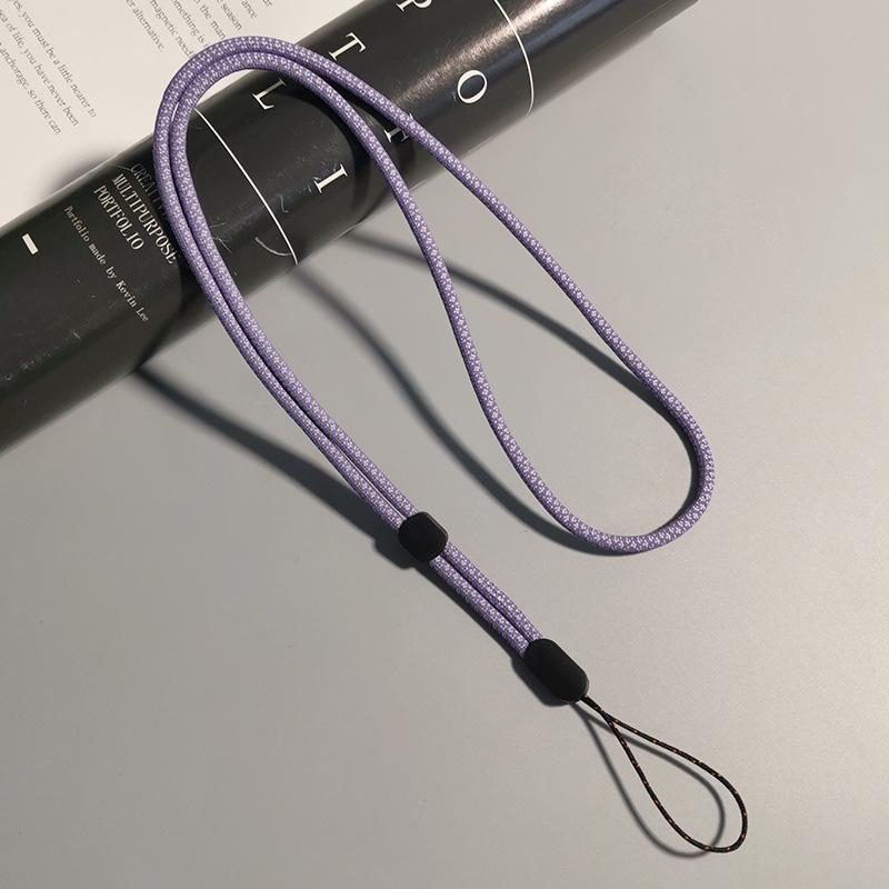 Adjustable Long  Solid Color Charm Phone Strap Lanyard Sling Pendant Neck Band Shoulder Cord Anti Loss Rope Hang Fluorescence