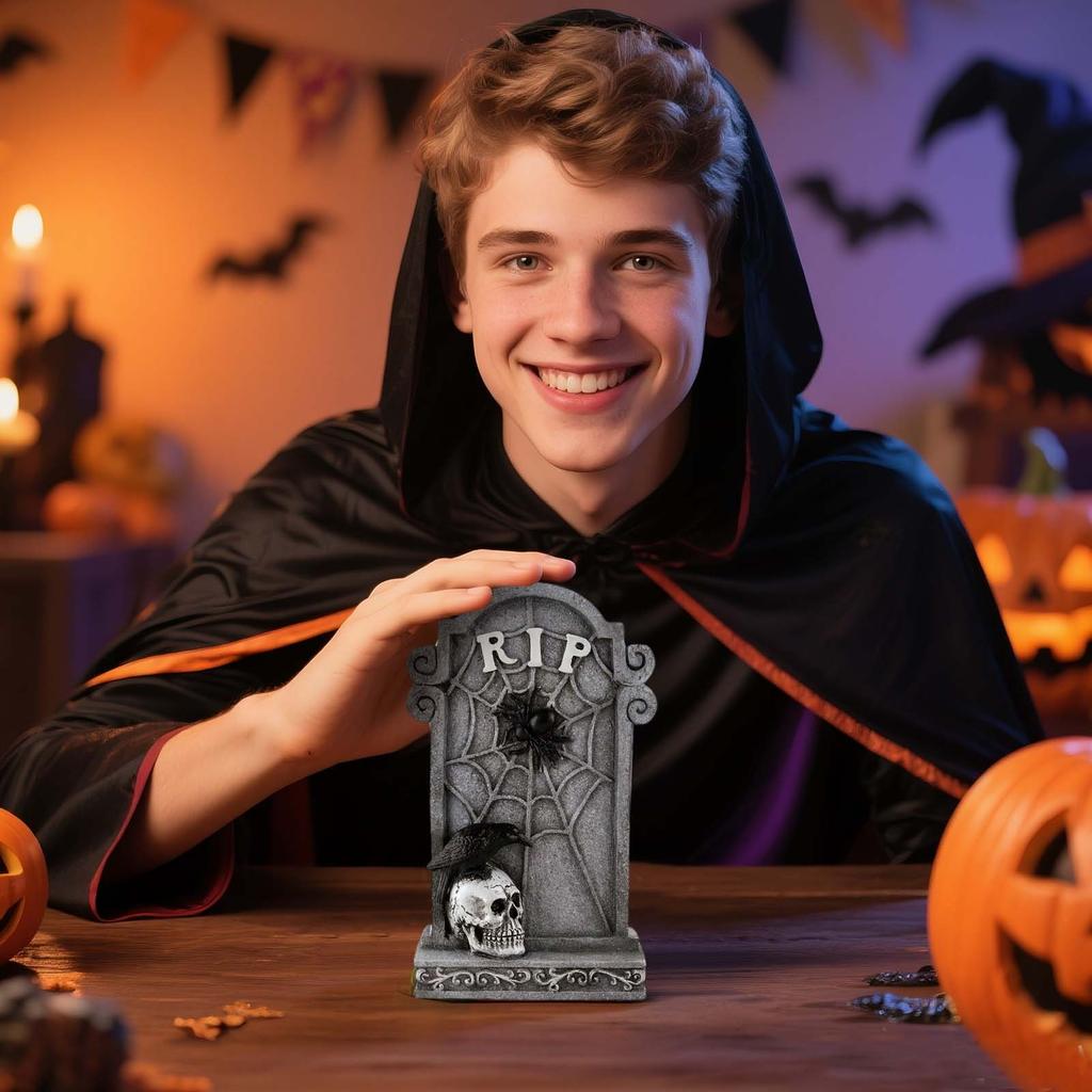 Horror  Tombstone Ornament Ornament Tombstone Courtyard  Outdoor  Garden Decoration