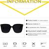 Oversized Framed Myopia Sunglasses Classic Travel and Driving Shades for Women Outdoor UV-Protective Eyewear Diopter 0 To -4.0