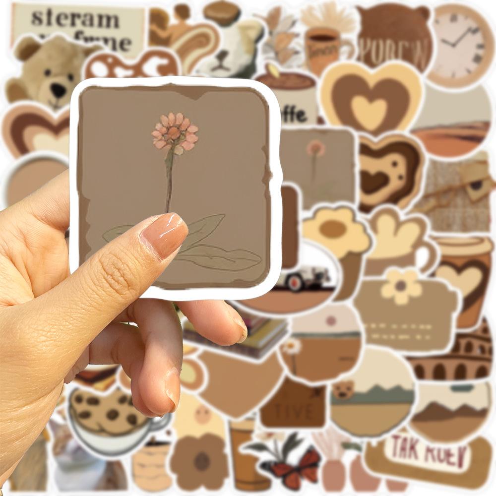 50Pcs/Set Maillard Styles Art Series 01 Stickers DIY Fashion Waterproof Doodle Decals Stickers