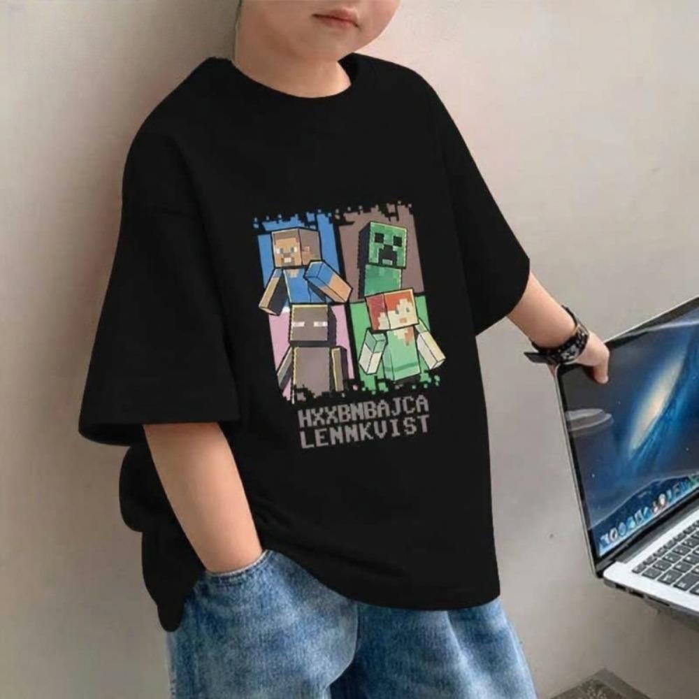 Kids T-Shirt Printed Kids T-Shirt Gift Pure Boys Short Sleeve T-Shirts