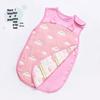Pure Cotton Baby Sleeping Bag - All-Season Quilted Anti-Kick Blanket for Newborns