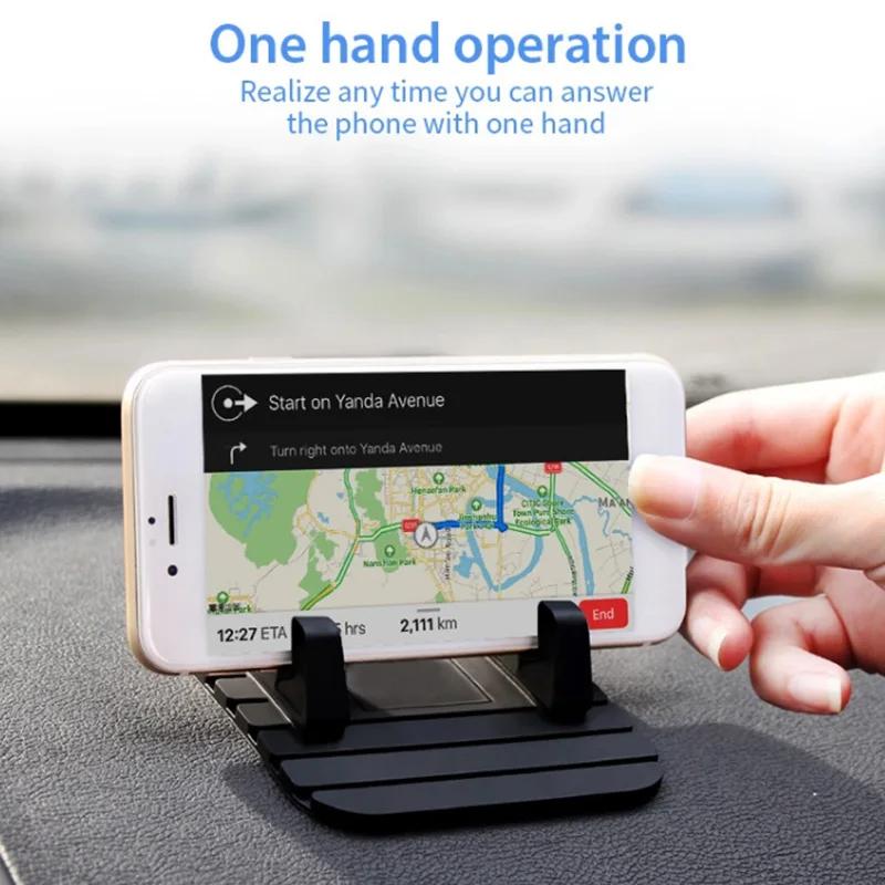1/2/3pcs Anti-Slip Car Silicone Holder Mat Pad Dashboard Mobile Phone Stand Mount For Iphone Samsung Xiaomi In Car Gps Holder