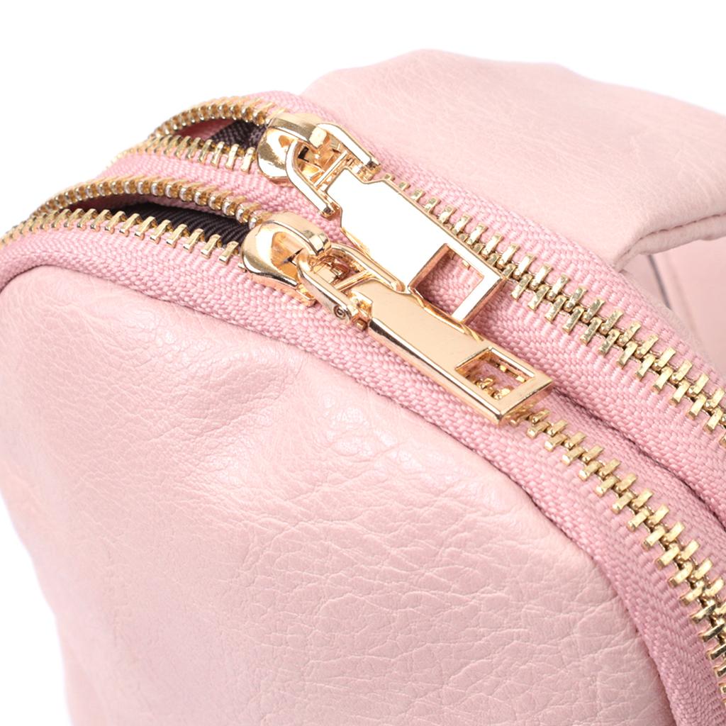 Kleine Damen-Umhängetasche aus Öko-Leder VINTAGE Bag 22782 Pink