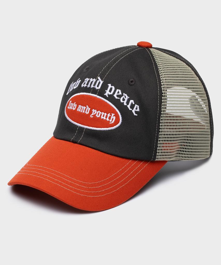 Likkeullou Rc Luv N Peace Ball Cap Charcoal Orange