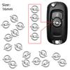 NPT1 16mm Car Remote Key ABS Logo Sticker Accessories For Corsa Astra Insignia Vectra Zafira Meriva Mokka Grandland Vivaro