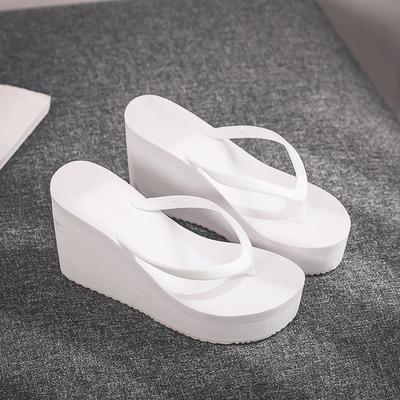 Sommerschuhe für Damen, Hausschuhe, Keil-Flip-Flops, Plattform, Freizeitschuhe, Damen-Maultiere mit Absatz, Slides, Strandschuhe