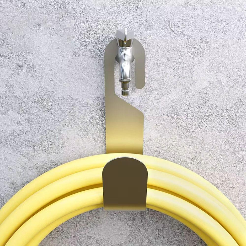 Portable Tap Watering Hose Organizer Wall Mount Hose Pipe Reel Holder  Outdoors