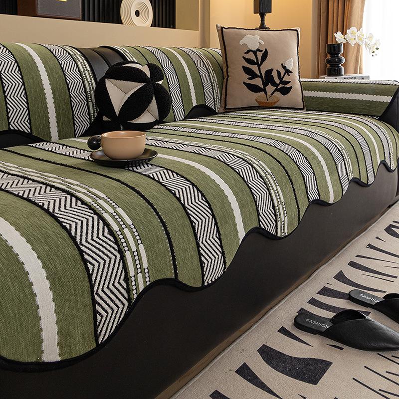 Premium Special-Shaped Sofa Cushion  New Four-Season Universal Leather Sofa Seat Cushion Non-Slip Fixed Cover Cover Cloth