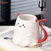Halloween Ghosts Coffee Mug Heat-resistant Ghost Ceramic Tea Cup Cute Cartoon Ghost Demon Cup 500ml Multifunctional Drinking Mug