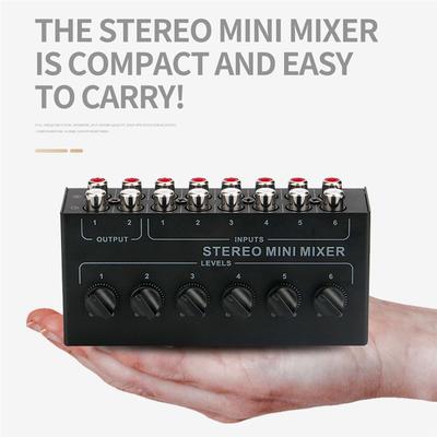 B03B-4 Canale Mixer Stereo Pasiv Mini Mixer Audio Mixer Portabil Intrare RCA Zgomot Ultra Scăzut Pentru Studio Live Durabil