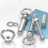 With Ring Eye Screws Silver Ring Expansion Screws  Wire Pipe Clamp