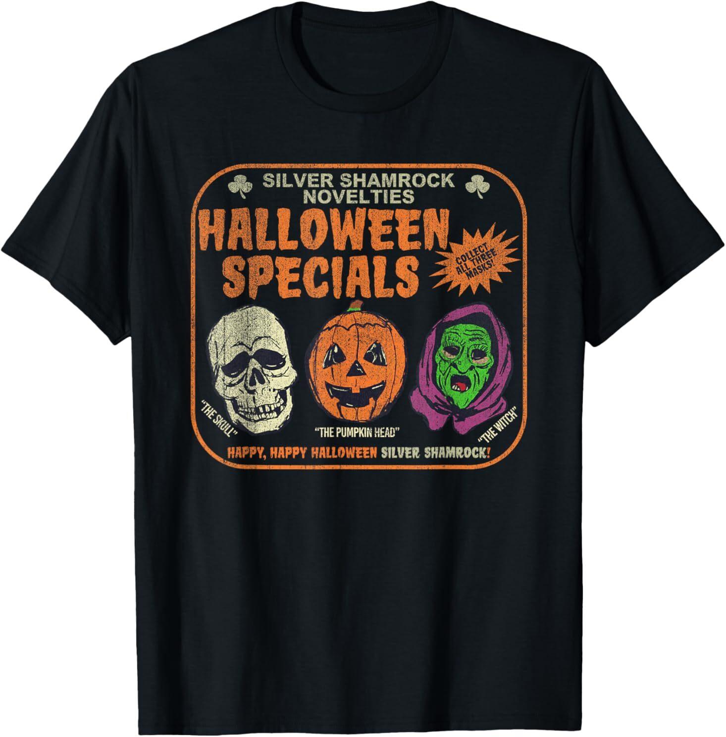 Silver Shamrock Novelties Halloween Specials T-Shirt Mens Womens Tees Top S