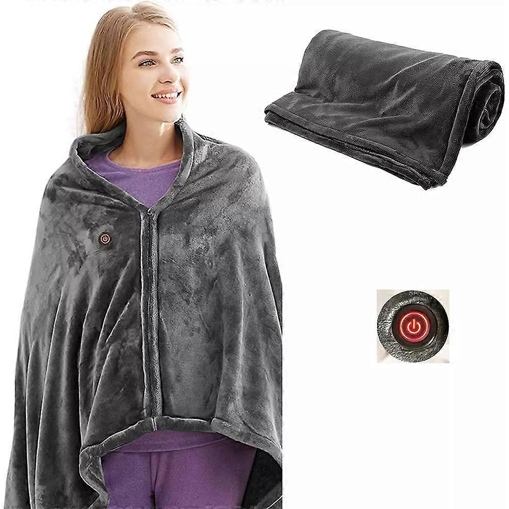 Cordless Outdoor Throw Blanket, Cordless Heated Blanket Rechargeable, Wearable