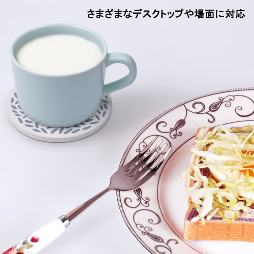 EASYLEE Absorbent Ceramic Cup Mat, Eco-Friendly (Asbestos-Free), Highly Absorbent, Insulating, Quick-Drying, Tea Pad, Cup Mat for Drinks, Coffee, and