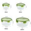4Pcs/set Food Grade Fridge Organizer Food Storage Container Fresh Fruit Storage Box Snack Sealed Jar Lunch Box Kitchen Organizer