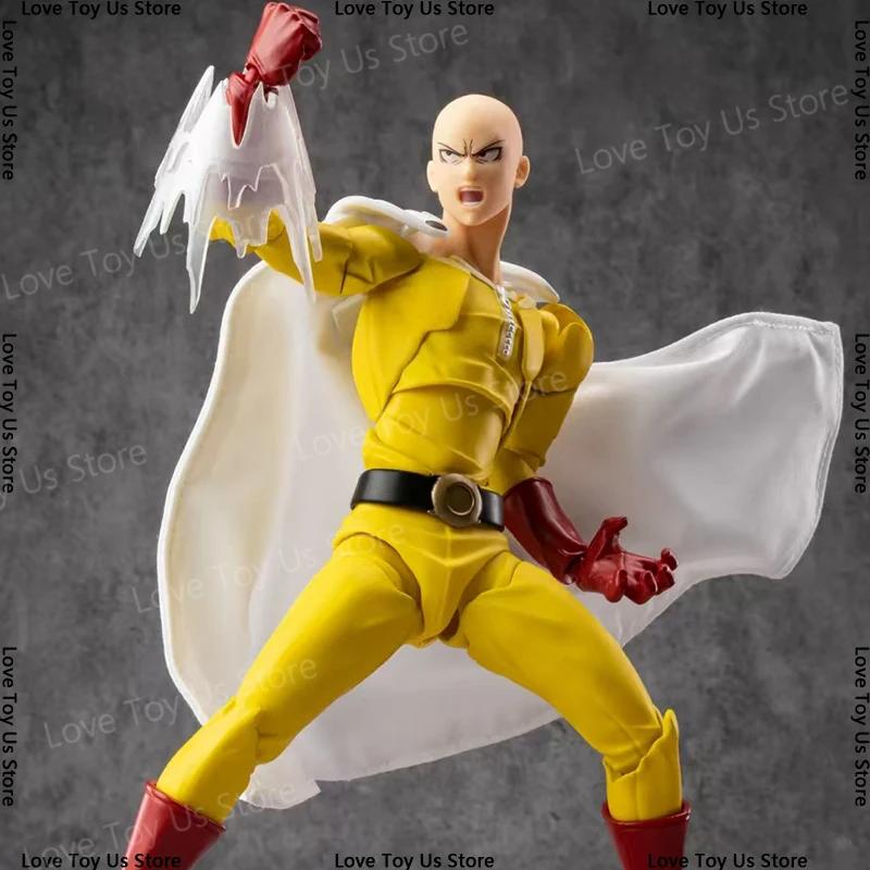 Amazing Yamaguchi Revoltech PUNCH-MAN Saitama Actionfigur Statue Anime Spielzeug Ko Modell Sammlung Dekoration Geschenk KAIYODO ONE PVC Beweglich Gelenkig Maßstab