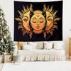 Bohemian Moon Theme Tapestry - For Hanging As A Background In The Room Or Living Area - Durable Wall Decoration