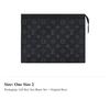 Louis Vuitton Pochette de Viagem Monogram Eclipse Mm Preto/Cinza M61692