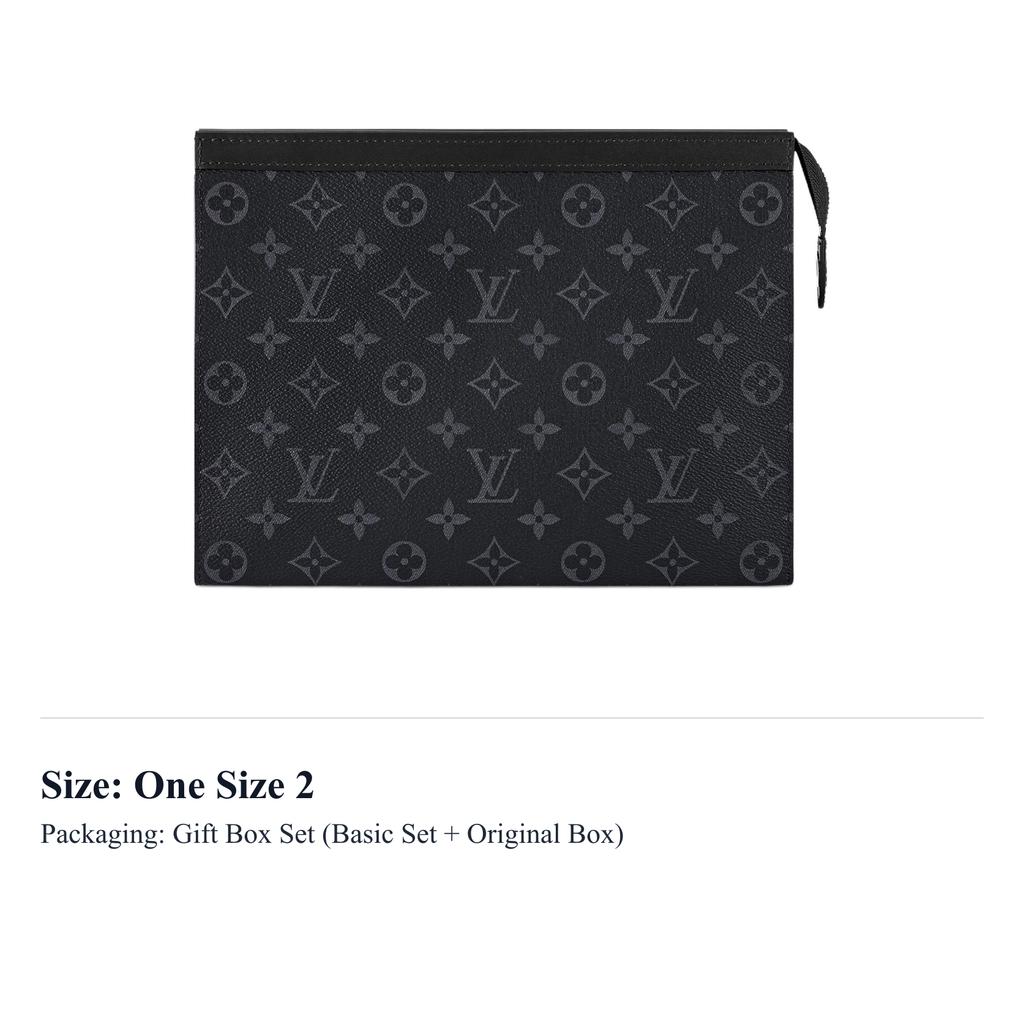 Louis Vuitton Pochette de Viagem Monogram Eclipse Mm Preto/Cinza M61692