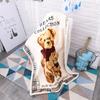 Soft Cartoon Fleece Blanket Toddlers Nap Time Double-Layer Sherpa 100x140cm Kids Bedding