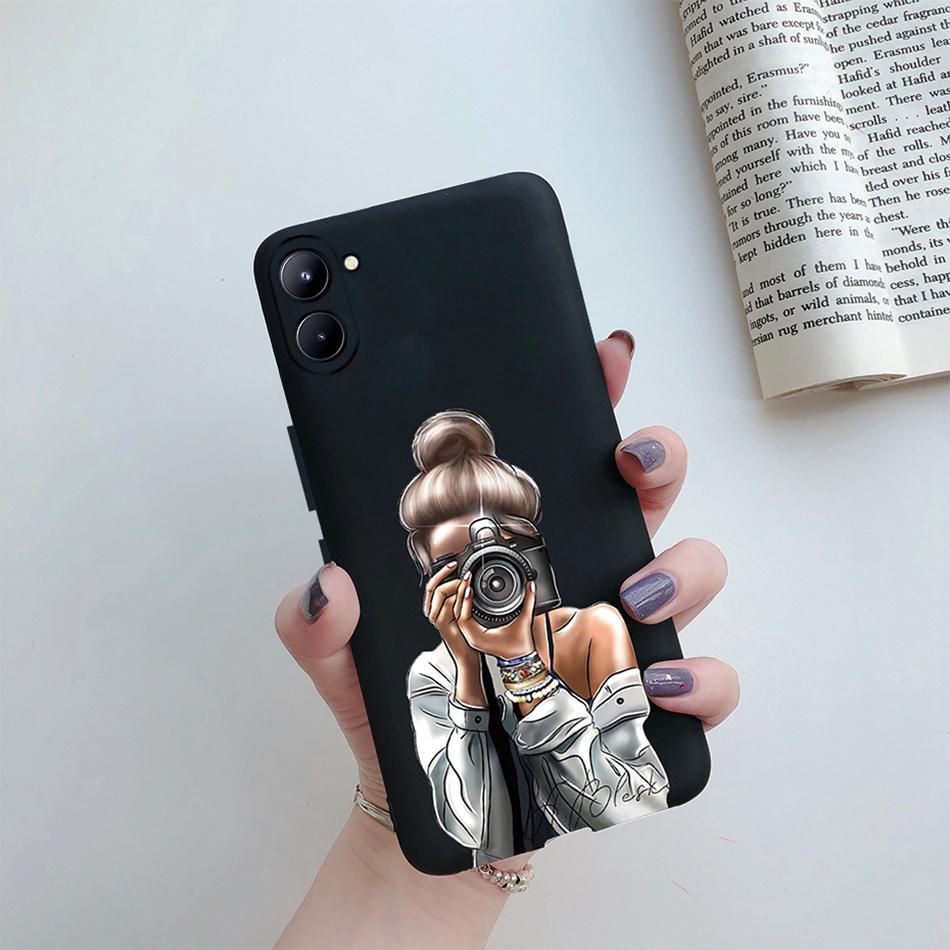 For Realme C33 4G Case Super Mom Baby Fashion Girls Soft Silicone Phone Case For Realme C33 2022 RMX3624 Back Cover Bumper Etui
