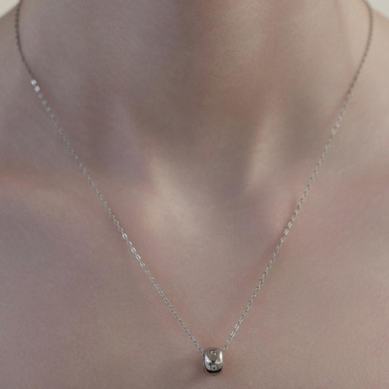 TATIANA (925 Silver) Bliss Initial Glow Ring Necklace NZ2465