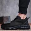 Scarpe da ginnastica di sicurezza da lavoro Scarpe con punta in acciaio per uomo Scarpe da lavoro antiforatura Calzature maschili indistruttibili Stivali di sicurezza leggeri