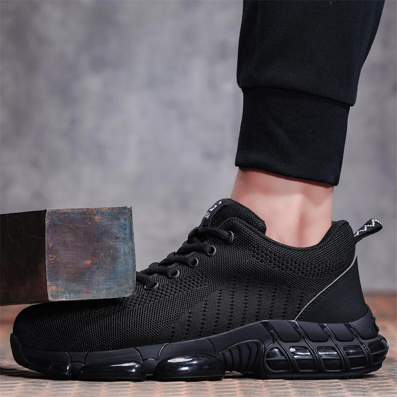 Safety Work Sneakers Steel Toe Shoes For Men Puncture-Proof Labor Shoes Indestructible Male Footwear Security Boots Lightweight