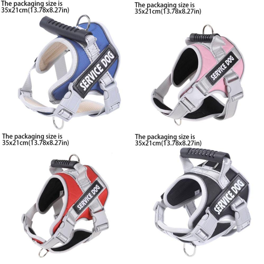 Leash Set Adjustable Harness Adjustable Reflective Vest Harness Service Dog Harness All Breeds